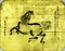 川汲温泉薬王殿奉納絵馬　馬の図