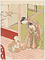 鼠，猫と遊ぶ娘と子供