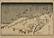 江戸近郊八景之内・飛鳥山暮雪