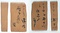付木（裏面）「一とせを無きずに仕迴ふ暦哉」