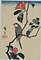椿に文鳥