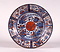 色絵芙蓉手V.O.C.マーク入り大皿