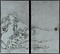紙本淡彩山水図〈襖貼付／〉