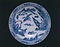 染付山水図大鉢〈伊万里／〉