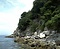 鹿浦越のランプロファイヤ岩脈