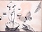筆彩素描集『蝶と貝殻』
