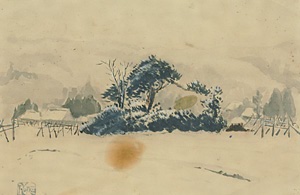 雪の村