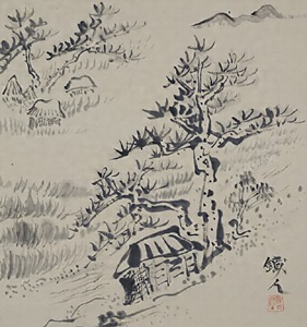 松のある風景