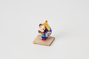 かすみ人形（たにし人形）　鳥追い