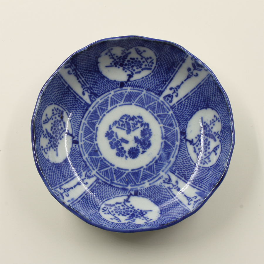 印判染付小皿 松竹梅文 文化遺産オンライン