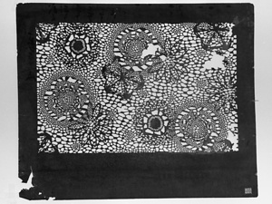 型紙　小地白花文（二枚型）