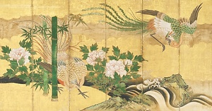 鳳凰図屏風