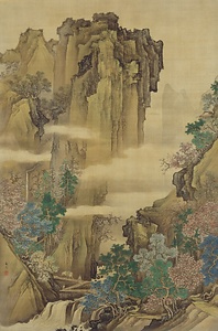 青緑山水図
