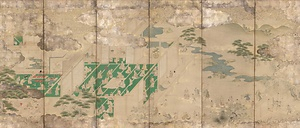 製茶図屏風 せいちゃずびょうぶ