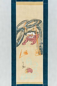 大津絵　雷神