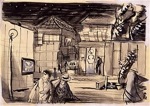 永井荷風著『濹東綺譚』挿絵31