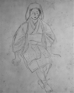 「大原女」写生