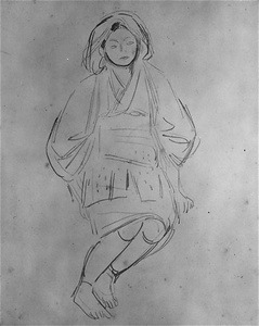 「大原女」写生