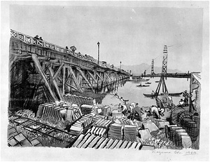「画集新潟風景」より　新潟旧万代橋
