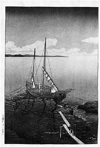「旅みやげ　第一集」より　石積む舟(房州)