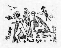 瑛九・銅版画　「SCALE IV」より 121.カーニバル
