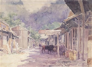 山村風景 