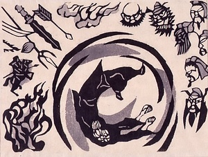 十三妹挿絵集　試験場の話８