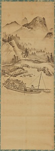 宗丹／山水人物図