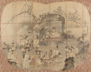 雪村／奏楽図