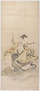 探幽／乗亀寿老図