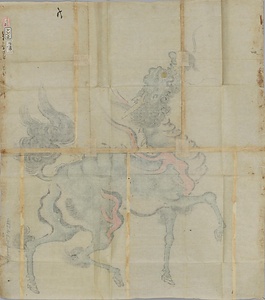 常信／麒麟図 