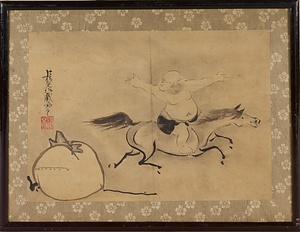 光琳／布袋図