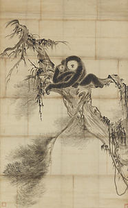 牧渓／觀音　龍虎　猿鶴図 