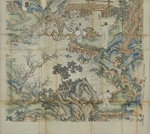 文信／梅林山水図 