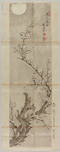劉応龍／月梅図