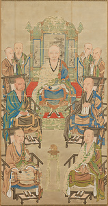 不詳／五祖像