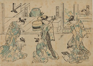 禿三幅対 かむろさんぷくつい