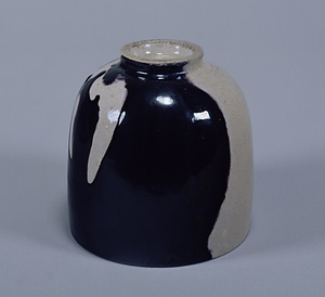 黒象嵌立鶴文茶碗 くろぞうがんたちつるもんちゃわん