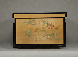 模造 檜彩絵花鳥櫃 