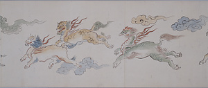 獣形帽額縮図 じゅうぎょうもこうしゅくず