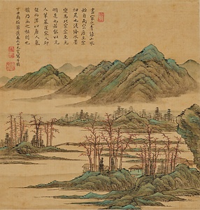 山水図軸 さんすいずじく