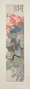 花卉図四屏