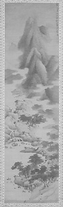倣高克恭山水図軸