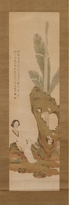 美人図軸