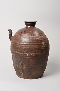 褐釉水注