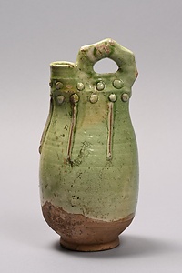 緑釉皮嚢壺