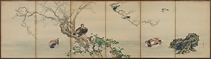 花鳥図屏風