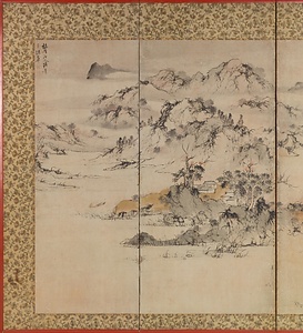 山水図屏風