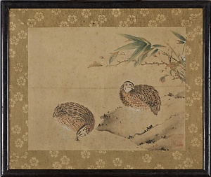 宗丹／鶉図