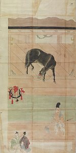 粟田口隆光／厩図 